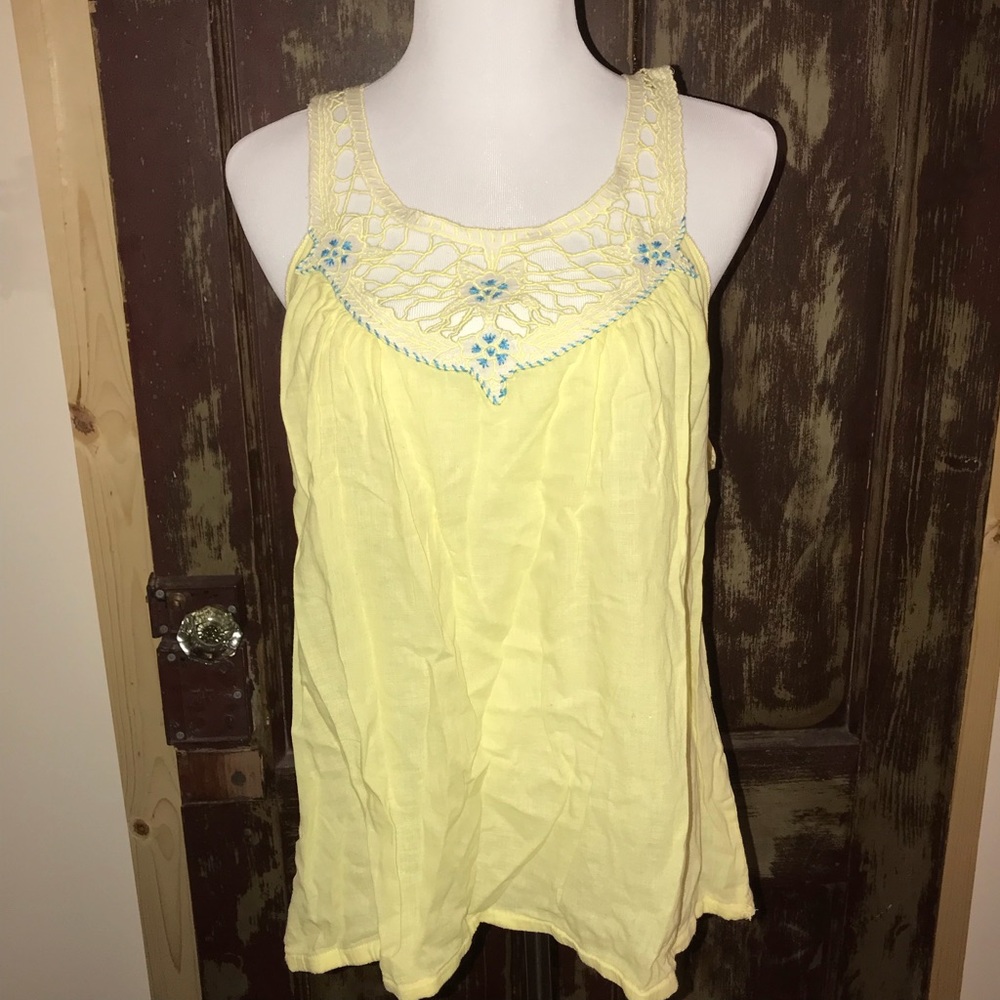 Free People crotchet tank top